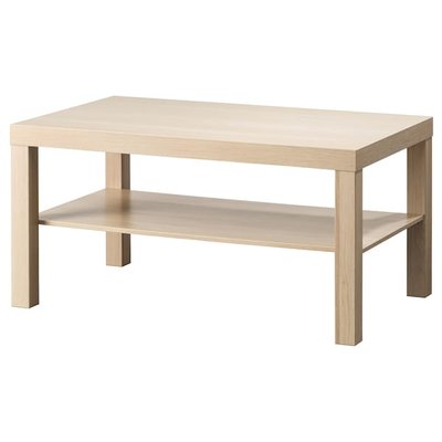 IKEA LACK Кавовий столик, білений дуб, 90x55 см 50319029 фото