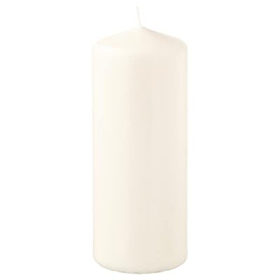 IKEA FENOMEN Беззапахова свічка циліндрична, натуральна, 14 см 20528411 фото