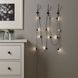 IKEA BLOTSNO Гірлянда LED, 12 лампочок, для внутрішнього використання/на батарейках, чорна 50401509 фото 7