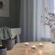 IKEA SMALLSPIREA Підсвічник для чайних свічок, прозоре скло/візерунок, 4 см 30542181 фото 2