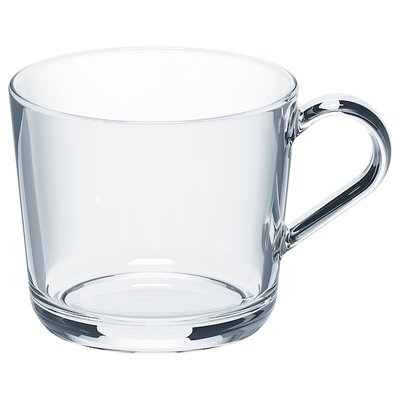 IKEA 365+ Чашка, безбарвне скло, 360 мл 90279724 фото