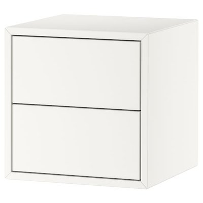 IKEA EKET Шафка настінна з 2 шухлядами, біла, 35x35x35 см 69329387 фото