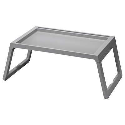 IKEA KLIPSK Столик-піднос, сірий 10327700 фото