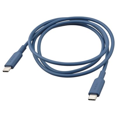 IKEA SITTBRUNN USB-C на USB-C, синій, 1 м 30546650 фото