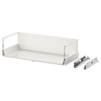 IKEA EXCEPTIONELL Високий висувний ящик з кнопкою-відкривачем, білий, 80x37 см 50447809 фото