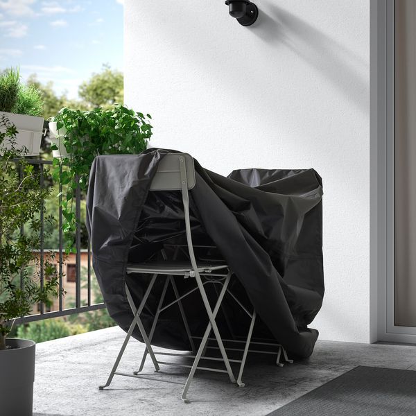 IKEA TOSTERO Чохол для садових меблів, стіл та стільці/чорний, 120x65 см 50532336 фото