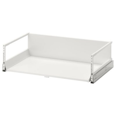 IKEA EXCEPTIONELL Ящик високий з кнопкою-відкривачем, білий, 80x45 см 30447810 фото
