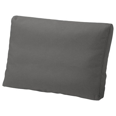 IKEA FROSON/DUVHOLMEN Подушка для спини, зовнішня, темно-сіра, 62x44 см 69253108 фото