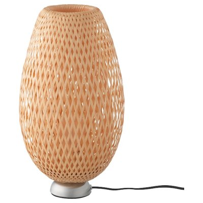 IKEA BOJA Столова лампа з бамбука, ручної роботи 60152279 фото
