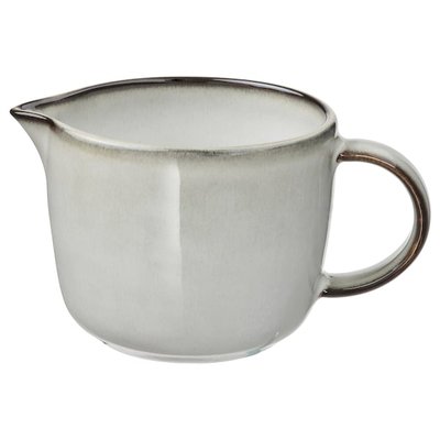 IKEA GLADELIG Чайник для молока, сірий, 0.4 л 20537552 фото