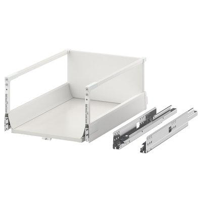 IKEA EXCEPTIONELL Ящик високий із кнопкою-відкривачем, білий, 40x60 см 30447805 фото