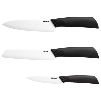 IKEA HACKIG Набір ножів, 3 шт. 60243091 фото