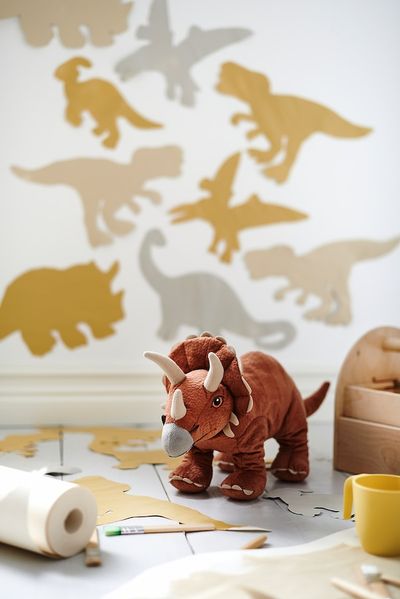 IKEA JATTELIK Плюшак, динозавр/трицератопс, 46 см 60471177 фото
