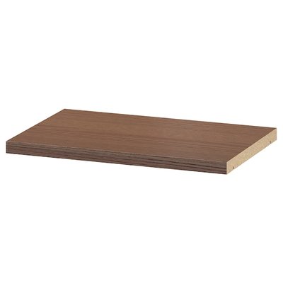IKEA BILLY Додаткова полиця, коричнева шпонована ясенем, 36x26 см 80323355 фото