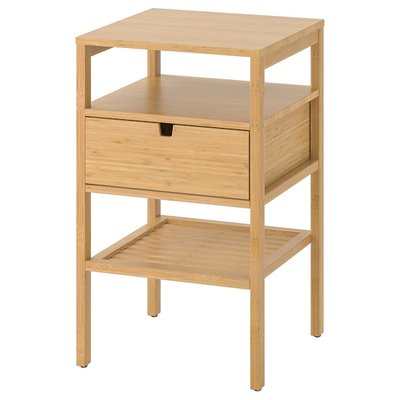 IKEA NORDKISA Нічний столик, бамбук, 40x40 см 60447677 фото