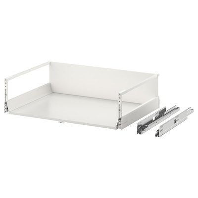 IKEA EXCEPTIONELL Висока шухляда з кнопкою-відкривачем, біла, 80x60 см 10447811 фото