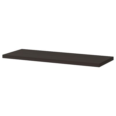 IKEA BERGSHULT Полка, коричнево-черная, 80x30 см 00426282 фото
