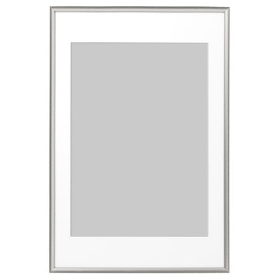 IKEA SILVERHOJDEN Рамка, срібляста, 61x91 см 80298290 фото