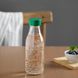 IKEA SPARTANSK Пляшка для води, безбарвне/зелене скло, 0,5 л 60517953 фото 3
