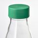 IKEA SPARTANSK Пляшка для води, безбарвне/зелене скло, 0,5 л 60517953 фото 5