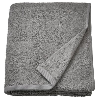 IKEA DIMFORSEN Рушник для купання, сірий, 100x150 см 00512864 фото