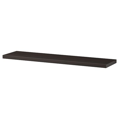 IKEA BERGSHULT Полиця, коричнево-чорна, 80x20 см 30426285 фото