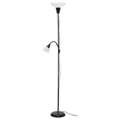 IKEA TAGARP Підлогова лампа/для читання, чорна/біла 40486387 фото
