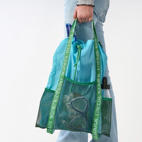 IKEA BLAVINGAD Рюкзак, синій/зелений, 13 л 80534070 фото