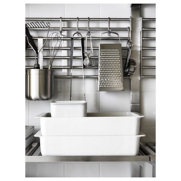 IKEA 365+ Посуд стійкий до високої температури, білий, 38x26 см 40286736 фото