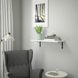 IKEA BERGSHULT / KROKSHULT Полиця настінна, білий/антрацит, 80х30 см 49326078 фото 6