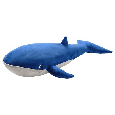 IKEA BLÅVINGAD М'яка іграшка синій кит, 005.221.13 00522113 фото
