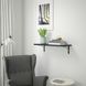 IKEA BERGSHULT / KROKSHULT Стільниця настінна, коричнево-чорний/антрацитовий, 80x30 см 59326073 фото 9