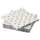 IKEA VINTERFINT Серветки, зірковий візерунок білий/золотий, 24x24 см 00555943 фото 1