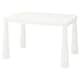 IKEA MAMMUT Дитячий столик для внутрішнього/зовнішнього використання, білий, 77x55 см 50365177 фото