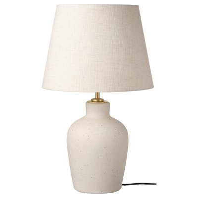 IKEA BLIDVADER Столова лампа, кремова кераміка/бежевий, 50 см 80501258 фото