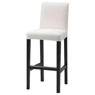 IKEA BERGMUND Чохол для барного стільця зі спинкою, Inseros білий 80481095 фото