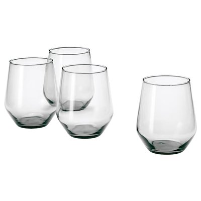 IKEA IVRIG Склянка, сірий, 450 мл 00445228 фото