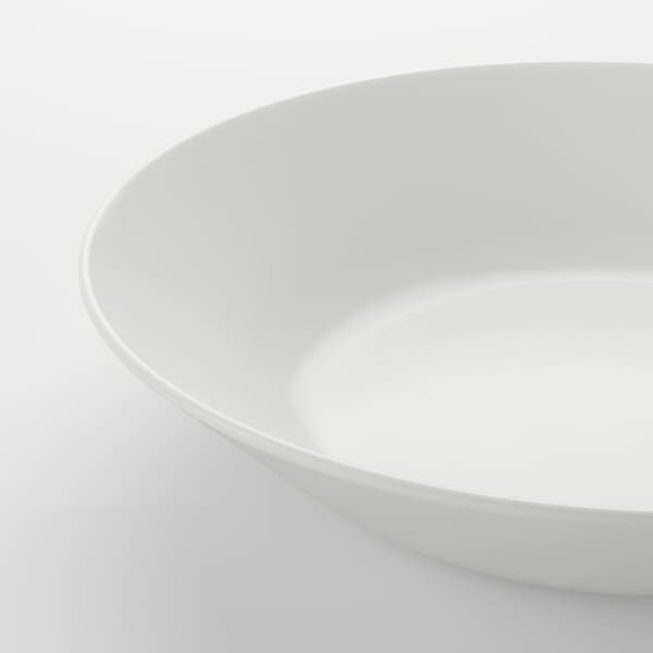 IKEA OFTAST Глибока тарілка, біла, 20 см 00318942 фото