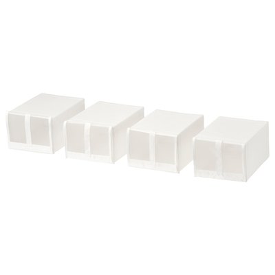 IKEA SKUBB Коробка для взуття, біла, 22x34x16 см 90186391 фото