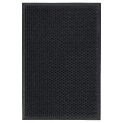 IKEA VATTENVERK Внутрішній килимок для витирання ніг, темно-сірий, 100x150 см 40517020 фото