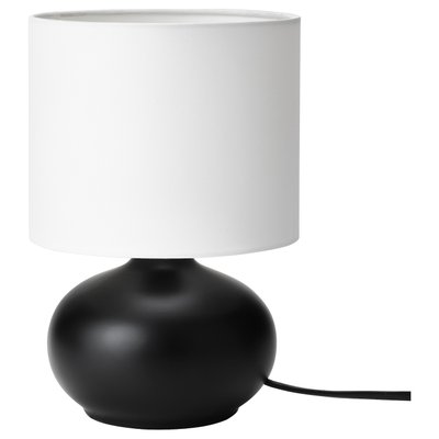 IKEA TVARFOT Науковий ліхтар, чорний/білий 50467524 фото