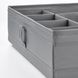 IKEA SKUBB Коробка з перегородками, темно-сіра, 44x34x11 см 50400005 фото 6