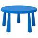 IKEA MAMMUT Дитячий столик для використання всередині/зовні, блакитний, 85 см 90365180 фото 3