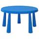 IKEA MAMMUT Дитячий столик для використання всередині/зовні, блакитний, 85 см 90365180 фото 7