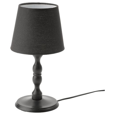 IKEA KINNAHULT Столова лампа, чорний ясен/чорний, 37 см 70488399 фото
