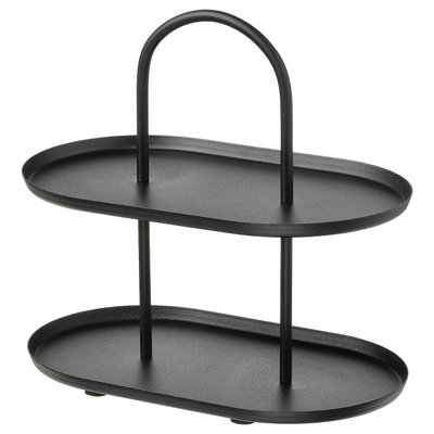 IKEA SOMMAROGA Патера, 2 тарілки, чорний 10539523 фото