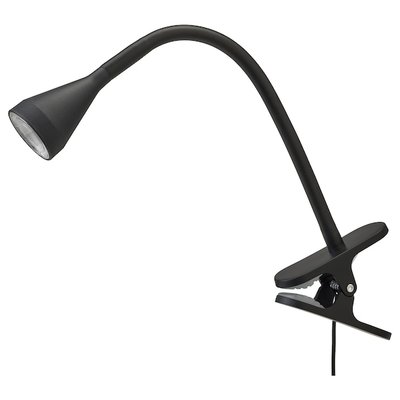 IKEA NAVLINGE Прожектор зі скобою LED, чорний 00449877 фото