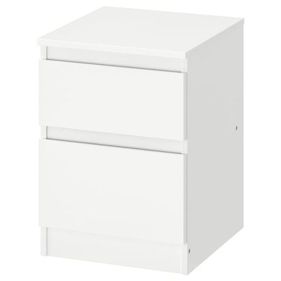 IKEA KULLEN Комод, 2 шухляди, білий, 35x49 см 80309241 фото