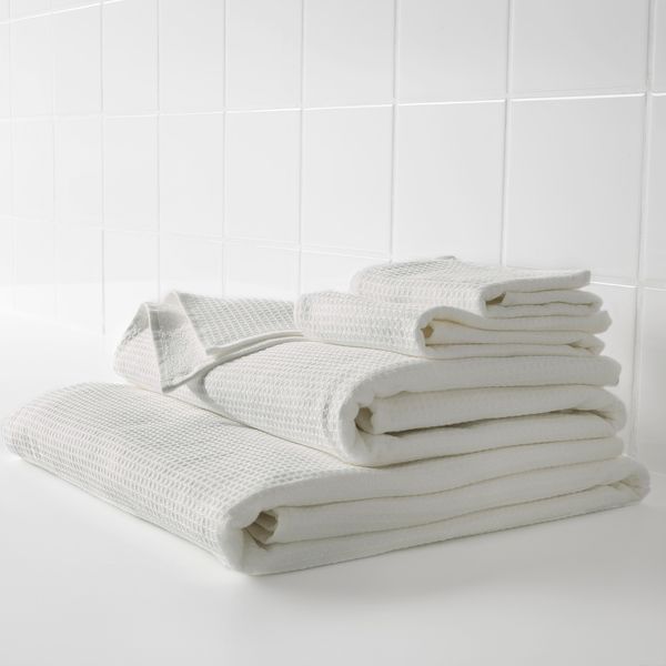 IKEA SALVIKEN Рушник для купання, білий, 70x140 см 50313225 фото