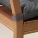 IKEA MALINDA Подушка на стілець, сіра, 40/35x38x7 см 10331014 фото 3